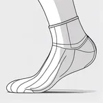 white ankle socks image